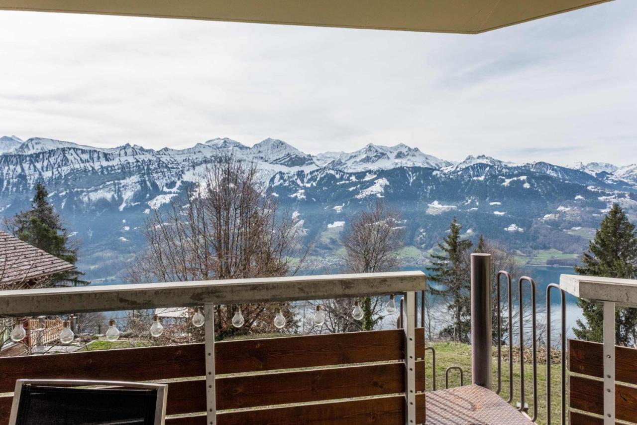 Apartment Alpenrose 2.5 Mit Mitbenutzung Spa & Wellness - Griwa Rent Ag Beatenberg Eksteriør billede